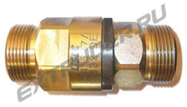 Straight swivel joint Lisec 341587, 455479 M36x2 (25S)