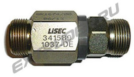 Straight swivel joint Lisec 341589, M 24x1,5 (16S)2