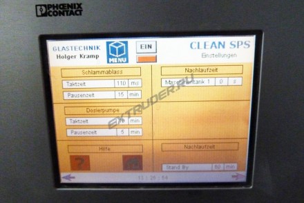 GLASTECHNIK HOLGER KRAMP CLEAN 20 SPS-VISU