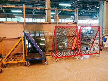 Glass sorting harp rack Loeffler FW-D-60