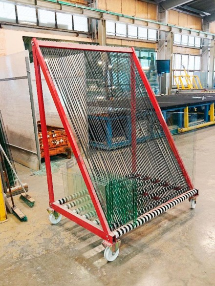 Glass sorting harp rack Loeffler FW-D-60